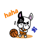 バスケ犬 オレンジユニver.（個別スタンプ：25）