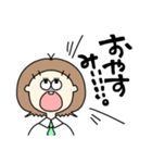 大声で叫ぶ、女子①（個別スタンプ：15）