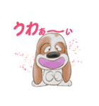 バセットハウンド(犬) 36（個別スタンプ：6）