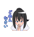 ポニーテール女子(仮)（個別スタンプ：4）