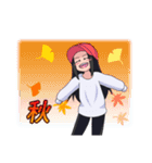 ポニーテール女子(仮)（個別スタンプ：7）