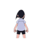 ポニーテール女子(仮)（個別スタンプ：15）