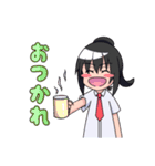 ポニーテール女子(仮)（個別スタンプ：17）