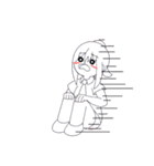 ポニーテール女子(仮)（個別スタンプ：26）