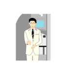 男性客室乗務員(CA)（個別スタンプ：20）