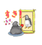 毎日使えるおにぎりペンギンのスタンプ（個別スタンプ：7）