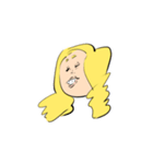 黄色い髮をした女子たち（個別スタンプ：34）