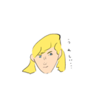 黄色い髮をした女子たち（個別スタンプ：36）