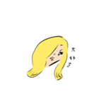黄色い髮をした女子たち（個別スタンプ：37）