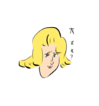 黄色い髮をした女子たち（個別スタンプ：38）