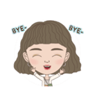 女子の平凡な日常(中文)（個別スタンプ：2）