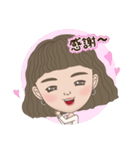 女子の平凡な日常(中文)（個別スタンプ：3）