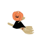 かぼちゃがふわふわ（個別スタンプ：4）