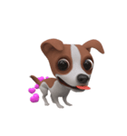かわいい子犬  囲碁 (Love)（個別スタンプ：10）