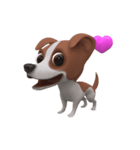 かわいい子犬  囲碁 (Love)（個別スタンプ：14）
