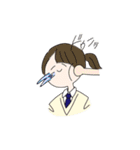 俊敏な私。（個別スタンプ：4）