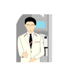 男性客室乗務員（個別スタンプ：20）