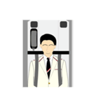 男性客室乗務員（個別スタンプ：22）