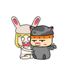 春田ねことFUNうさぎの日常（個別スタンプ：9）