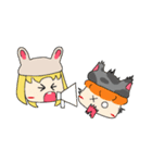 春田ねことFUNうさぎの日常（個別スタンプ：16）