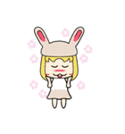 春田ねことFUNうさぎの日常（個別スタンプ：34）