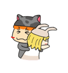 春田ねことFUNうさぎの日常（個別スタンプ：35）