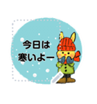 【冬イベント＆日常】かわいいうさぎさん（個別スタンプ：10）