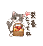 やさしい子猫の動くスタンプ3 〜秋冬〜（個別スタンプ：3）