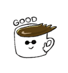 めがねのコーヒースタンプ（個別スタンプ：1）