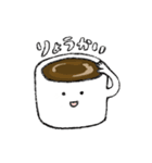 めがねのコーヒースタンプ（個別スタンプ：2）