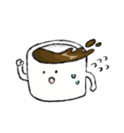 めがねのコーヒースタンプ（個別スタンプ：8）