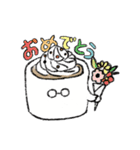めがねのコーヒースタンプ（個別スタンプ：21）