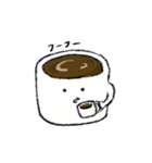 めがねのコーヒースタンプ（個別スタンプ：25）