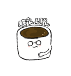 めがねのコーヒースタンプ（個別スタンプ：40）