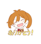 みおりなと猫（個別スタンプ：1）