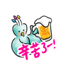 クジャク マイカラーのプリントライフ（個別スタンプ：6）