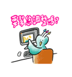 クジャク マイカラーのプリントライフ（個別スタンプ：18）