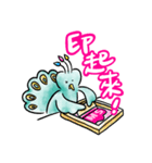 クジャク マイカラーのプリントライフ（個別スタンプ：20）