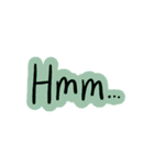 カラフル手書きの英語の挨拶と言葉と英単語（個別スタンプ：11）