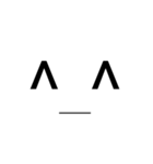 ドデカ顔文字1（個別スタンプ：1）