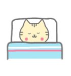 毎日使えるきいろのねこのスタンプ。（個別スタンプ：15）