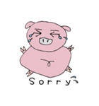 ピンクぶたの日常（個別スタンプ：20）