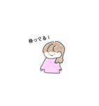 遠距離 彼女（個別スタンプ：7）