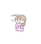 遠距離 彼女（個別スタンプ：13）