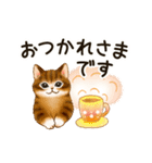 動く☆猫たちのスタンプ(冬)（個別スタンプ：4）