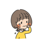 困り眉のおんなのこ（個別スタンプ：6）