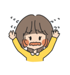 困り眉のおんなのこ（個別スタンプ：9）