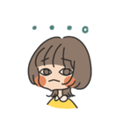 困り眉のおんなのこ（個別スタンプ：11）