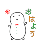 雪だるまのふわ雪さん（個別スタンプ：1）
