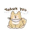 ありがとうを伝える柴犬（個別スタンプ：7）